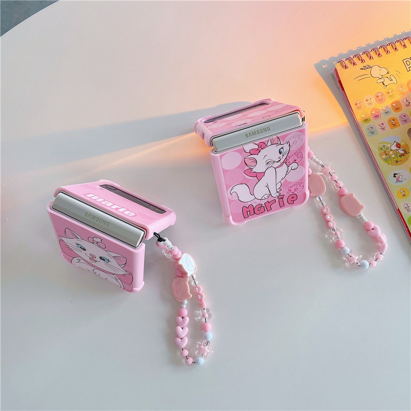 Ốp Điện Thoại Chống Sốc Họa Tiết Mèo Cho Samsung Galaxy Z Flip 3 Flip4 Case Mary Cat Kulomi Flip 4