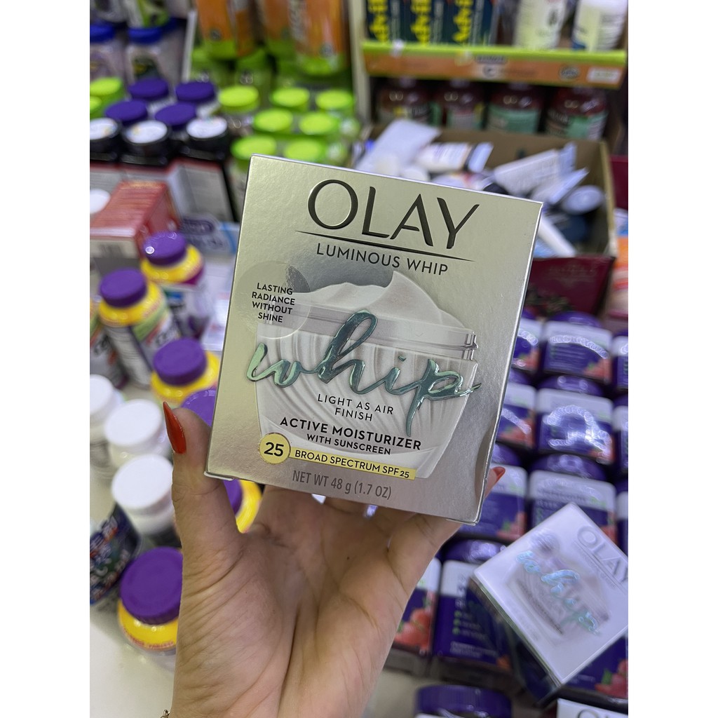 [Hàng Mỹ] Kem giảm nám và làm trắng da Olay whip Regenerist Luminous Tone Perfecting Cream 48g