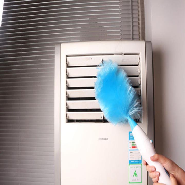 Chổi quét bụi dùng điện thông minh,Chổi Lông Quét Bụi Tĩnh Điện Tự Động 360 độ, Chổi Quét Bụi Tích Điện Spin DUSTER Thôn