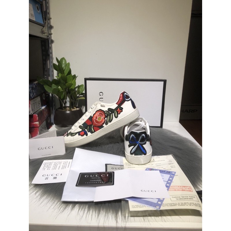 Giày cao cấp hoạ tiết thêu hoa full-pkien ctshop2019