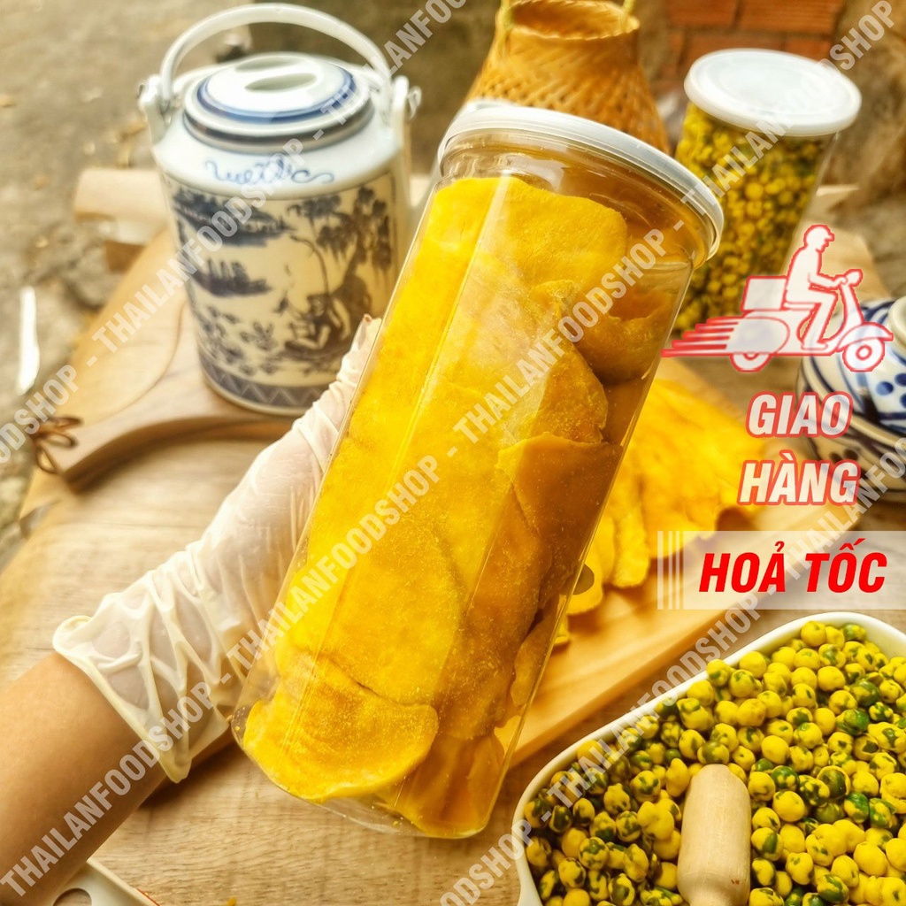 Xoài Sấy Dẻo Lon 500gr