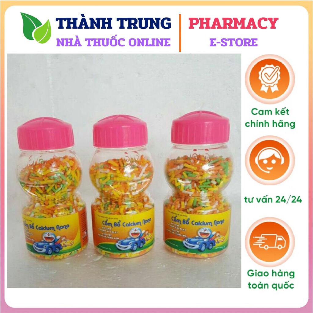 Cốm bổ sung Vitamin C và Calci cho bé Calcium nano chai 40g