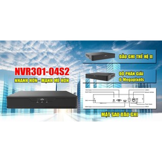 Đầu ghi hình camera IP 4 kênh UNV NVR301-04S2
