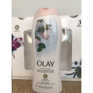 Sữa Tắm Olay Fresh Outlast Dâu Tây Dứa & Bạc Hà - 700ml (Hàng Nhập Mỹ)