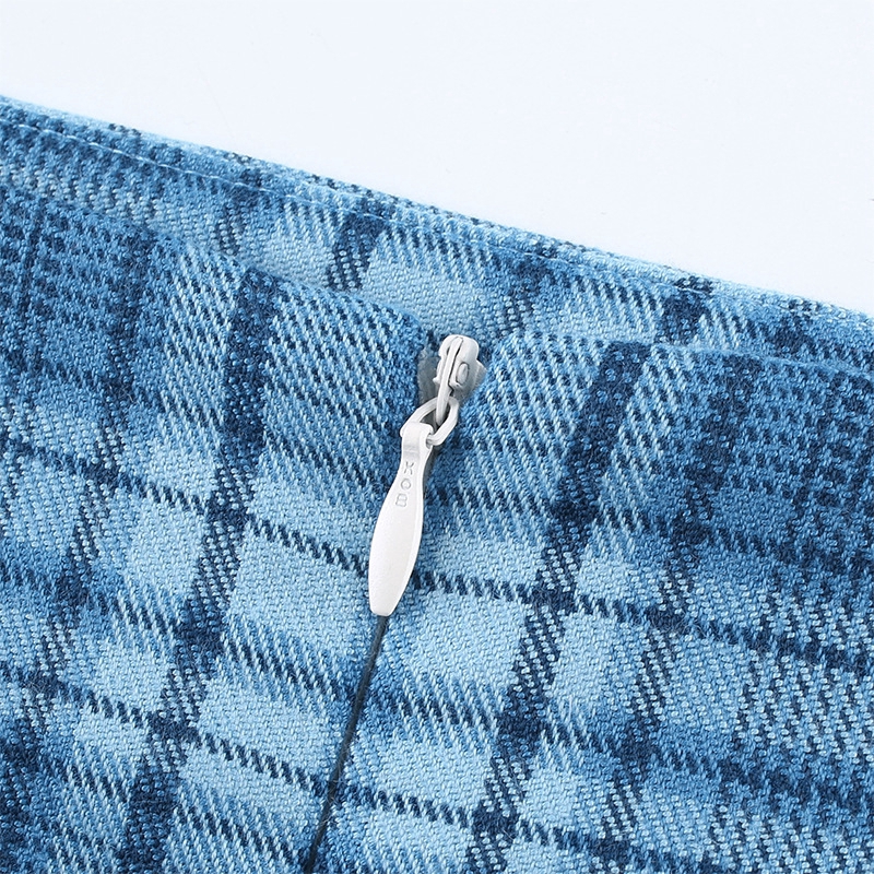 Fashion Women Plaid High Waist Sexy Split Street Skirt | BigBuy360 - bigbuy360.vn