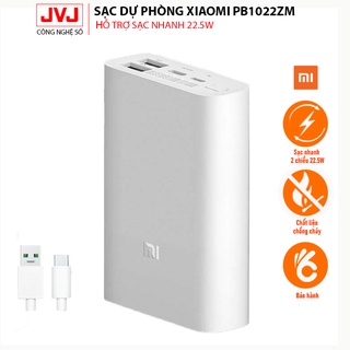Sạc dự phòng Xiaomi 10000mAh Pocket Edition PB1022ZM hỗ trợ sạc nhanh 22.5w, sạc cùng lúc 3 thiết bị Bh 6 tháng