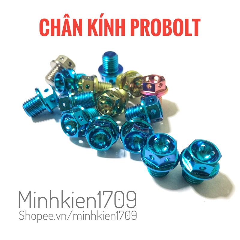 (GR5 XỊN) Ốc chân kính titan đầu probolt vương miện