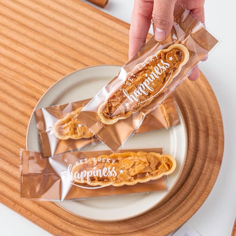 Túi bánh đế thuyền happiness - set 100 cái