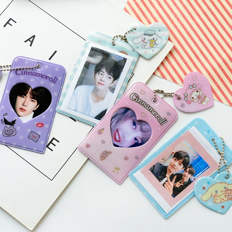 SANRIO Túi Đựng Thẻ Họa Tiết Hoạt Hình Dễ Thương Xinh Xắn
