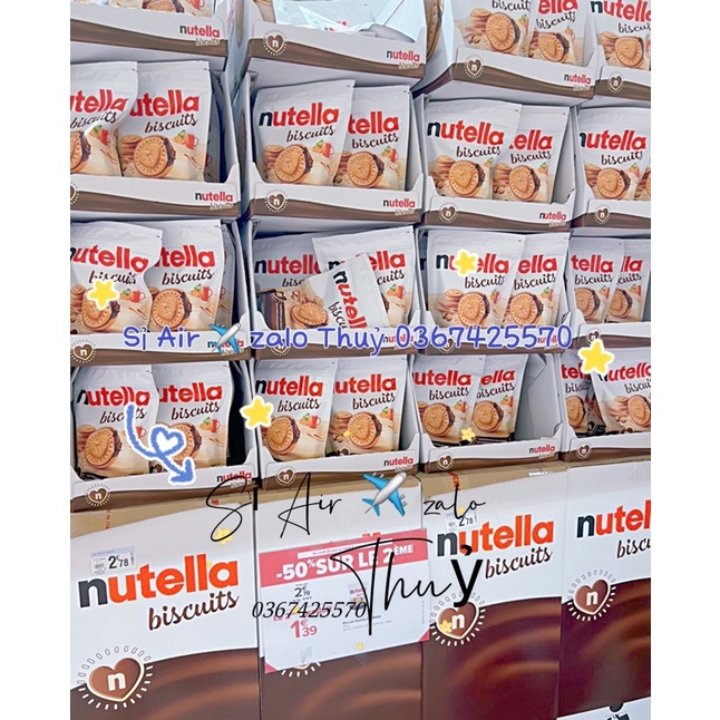 Bánh quy Nutella nhân hạt phỉ