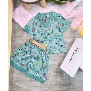 Pizama lụa cho bé 9-21kg