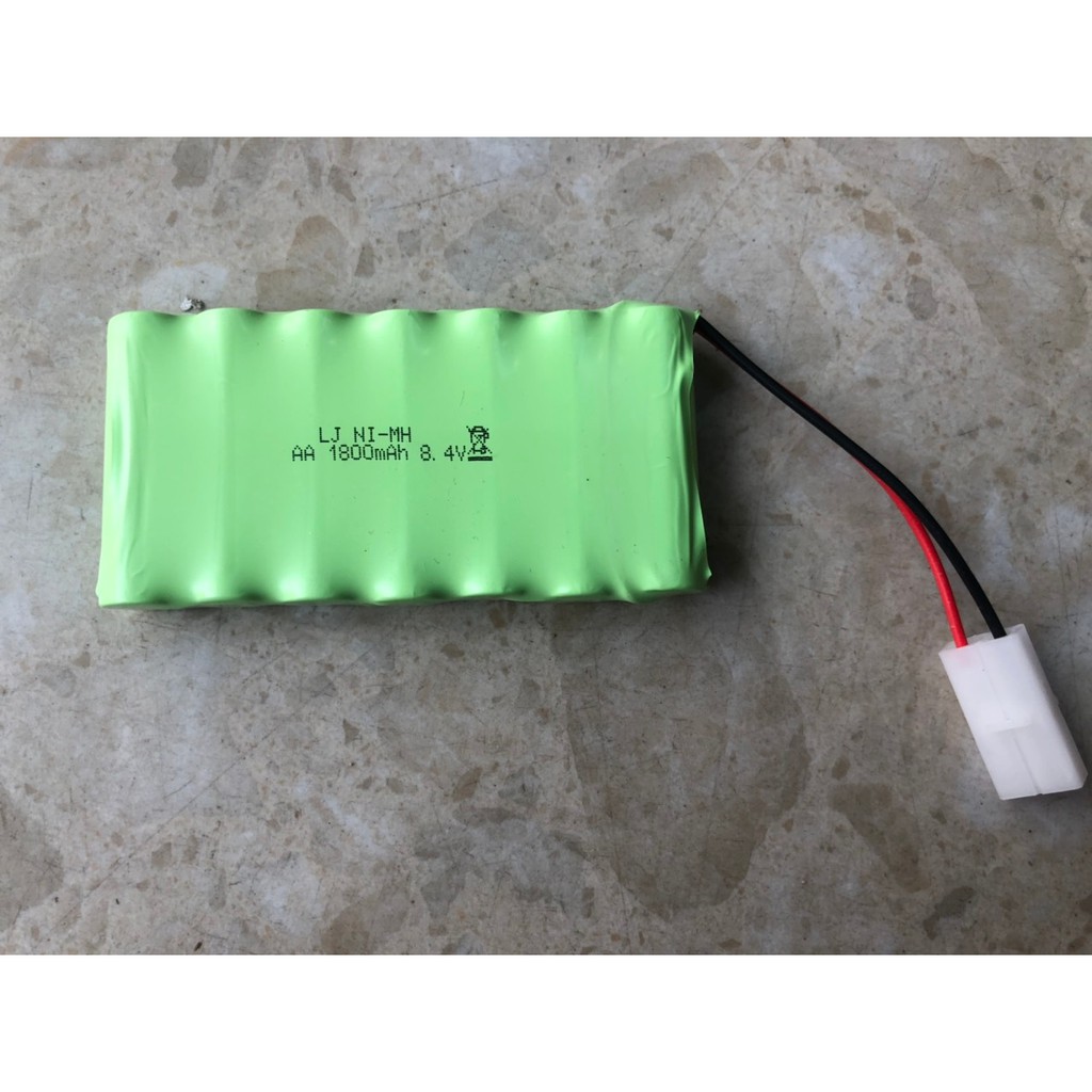 Pin sạc ô tô tàu thủy AA 8.4V 1800mah dung lượng cao chân ket2p