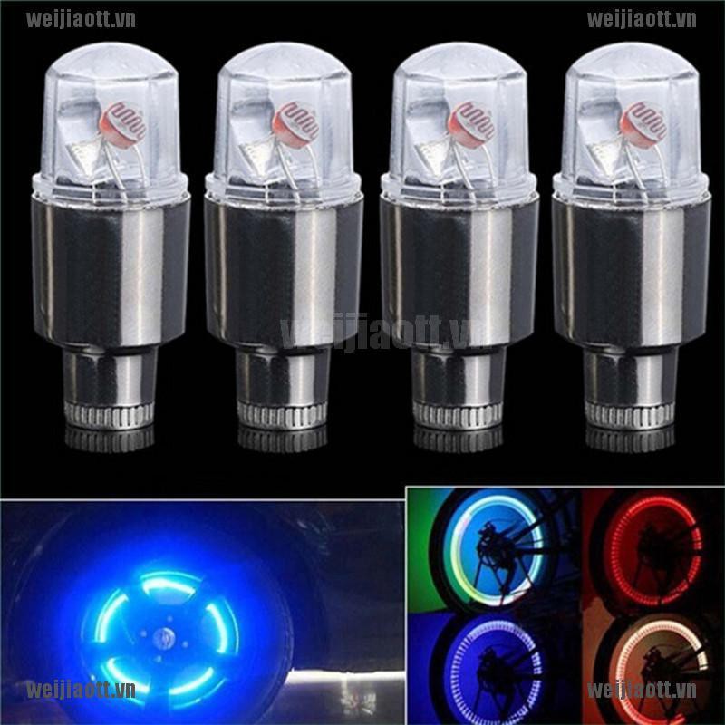 Set 2 Đèn LED Gắn Van Bánh Xe Ô Tô/Mô Tô Độc Đáo