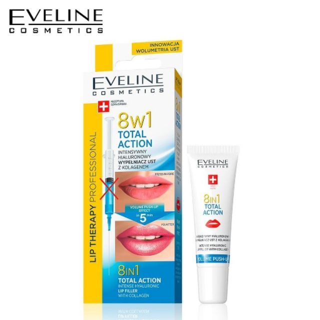Serum Làm Đầy Căng Mọng Môi Eveline 8in1 Mẫu Mới Nhất