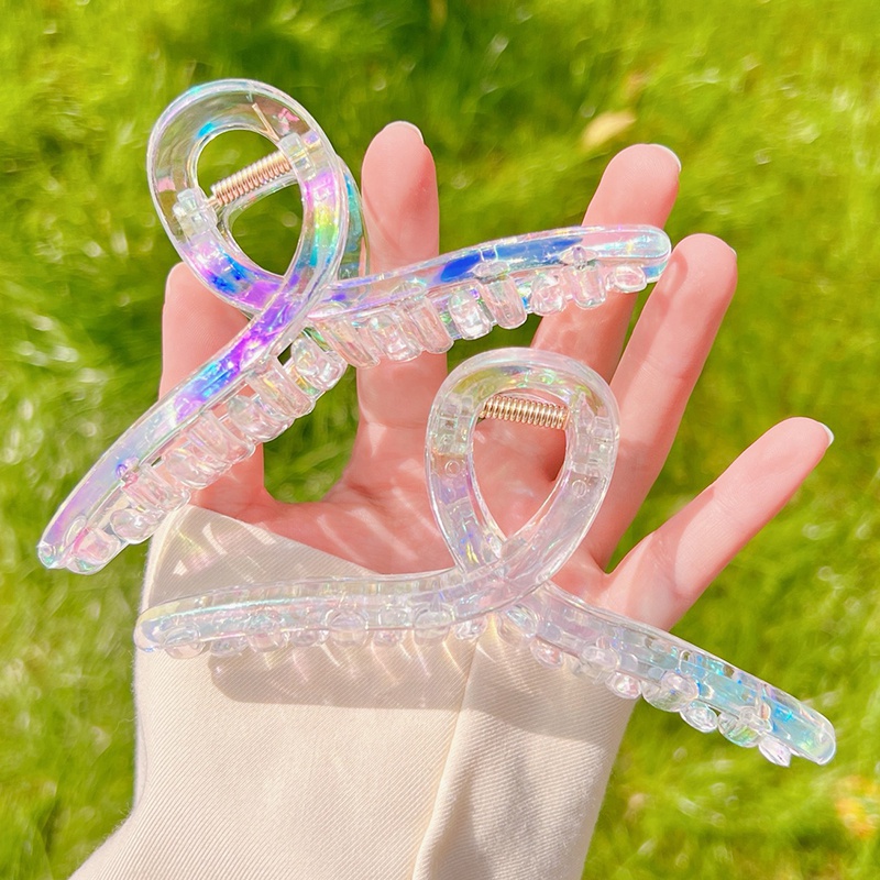 Kẹp Tóc Trong Suốt Phong Cách Pháp Thanh Lịch Cho Nữ