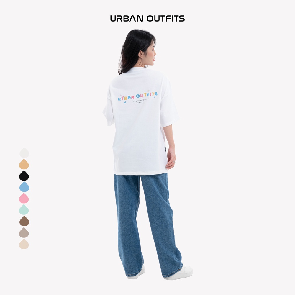 Áo Thun Tay Lỡ Form Rộng URBAN OUTFITS  ATO104 Local Brand In Rainbow ver 2.0 Chất Vải 95% Compact Cotton 250GSM