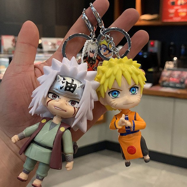 Móc khoá Naruto,Jiraiya hoạt hình dễ thương, sillicon nguyên khối quà tặng giá rẻ treo balo, cài túi xách