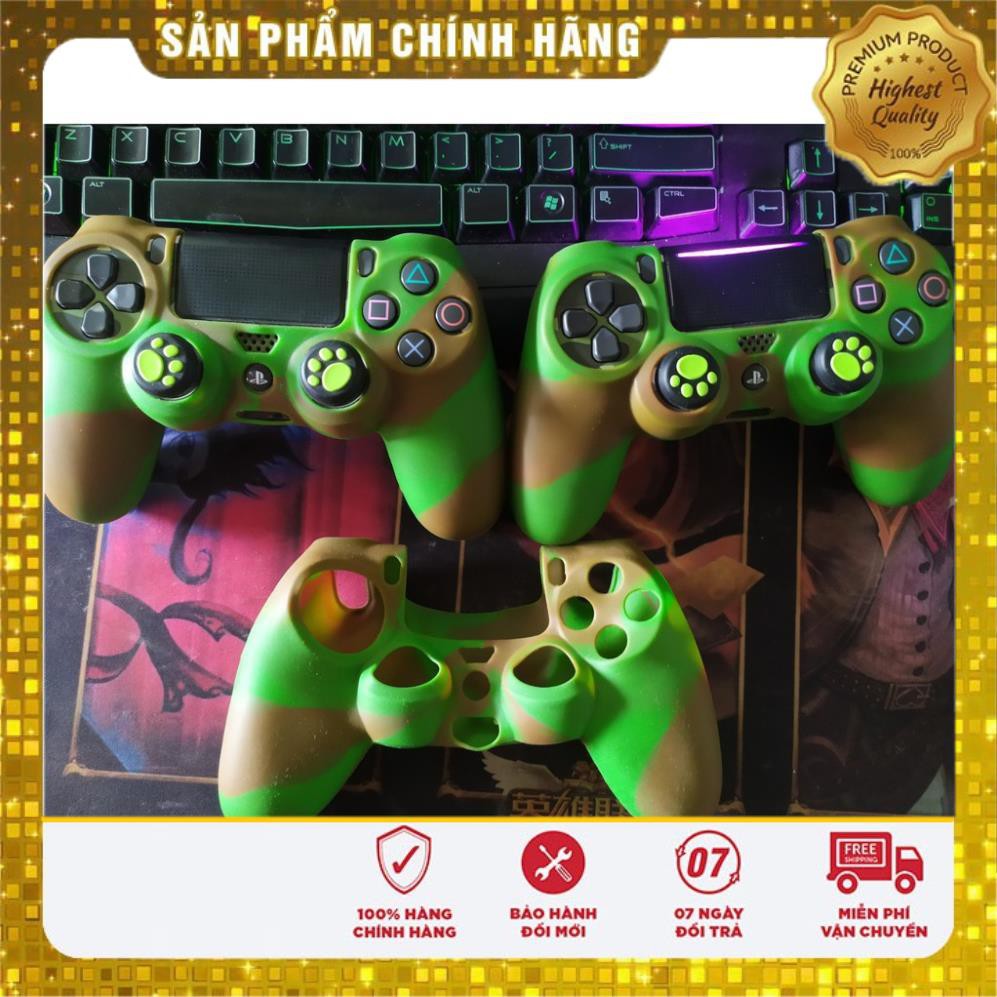 ⚡️VIDEO⚡️ Vỏ Silicone Bọc Tay Cầm/ Tay Điều Khiển PS4 - Họa Tiết Camo - Chống Trượt