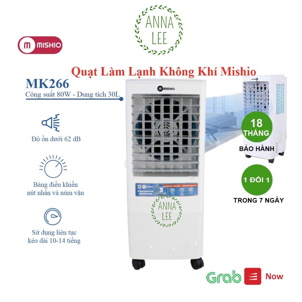 Quạt làm lạnh Không Khí Mishio MK266, Công Nghệ Nhật Bản, Tiết Kiệm Điện Năng Anna Lee