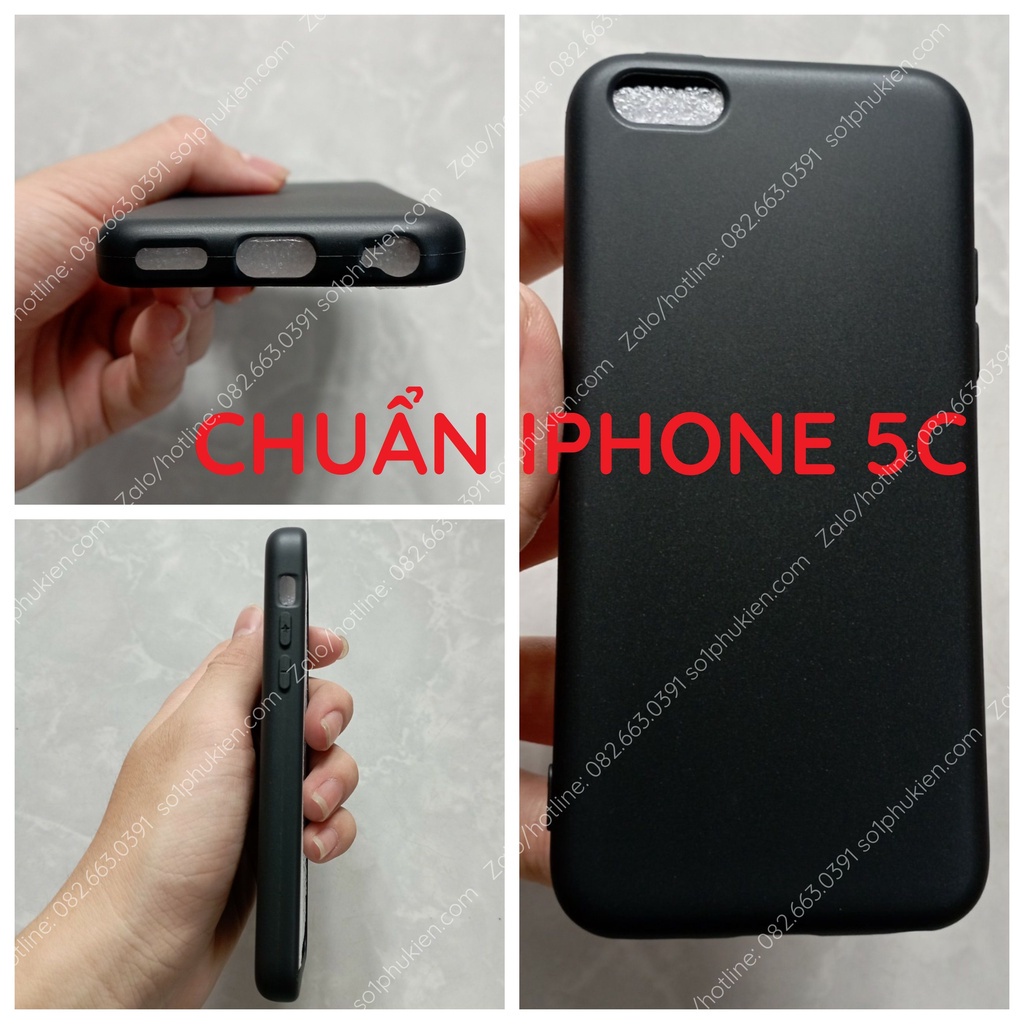 Ốp lưng Iphone 5C dẻo đen trơn TPU bền đẹp