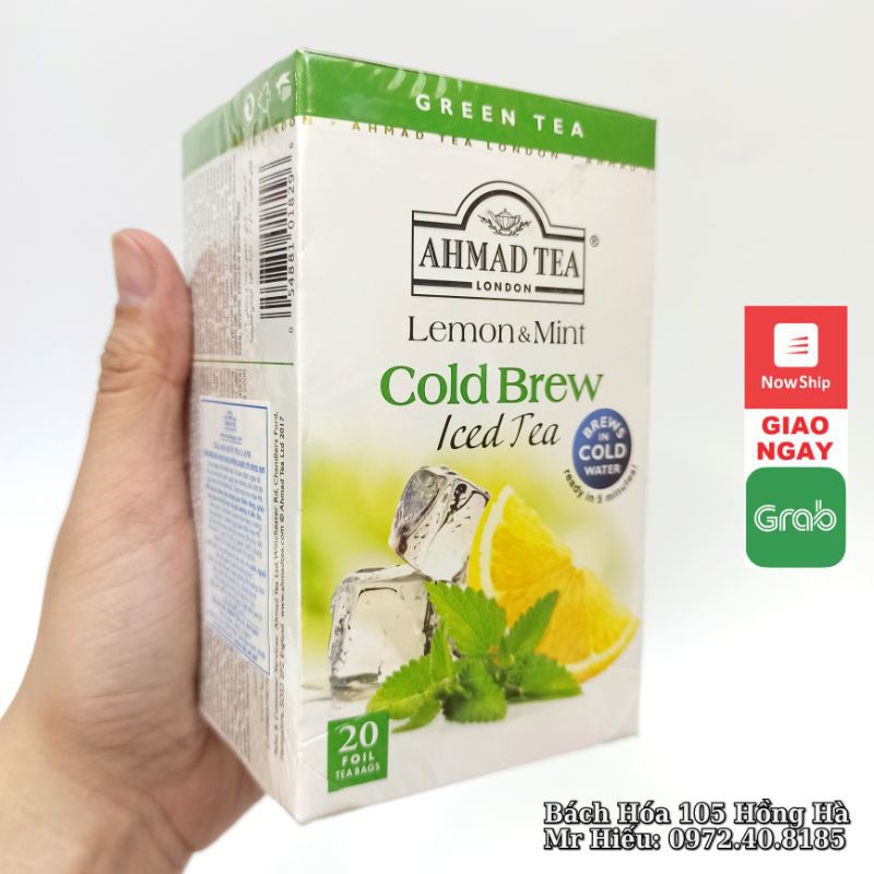 [T5/2024] Trà Ahmad pha lạnh vị Chanh Bạc Hà - Lemon Mint Cold Brew