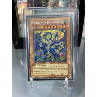 [ Dưa Hấu Yugioh ] Lá bài thẻ bài Montage Dragon - Secret Rare - Tặng bọc bài nhựa bảo quản