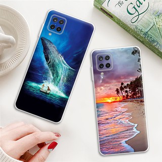 Ốp điện thoại silicon TPU mềm hình hoạt họa cho Samsung Galaxy A12