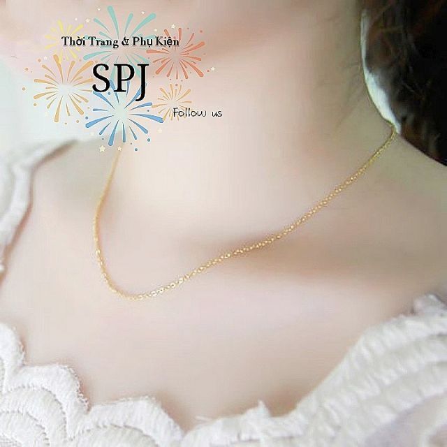Dây Chuyền Titan Trơn Chữ Cong