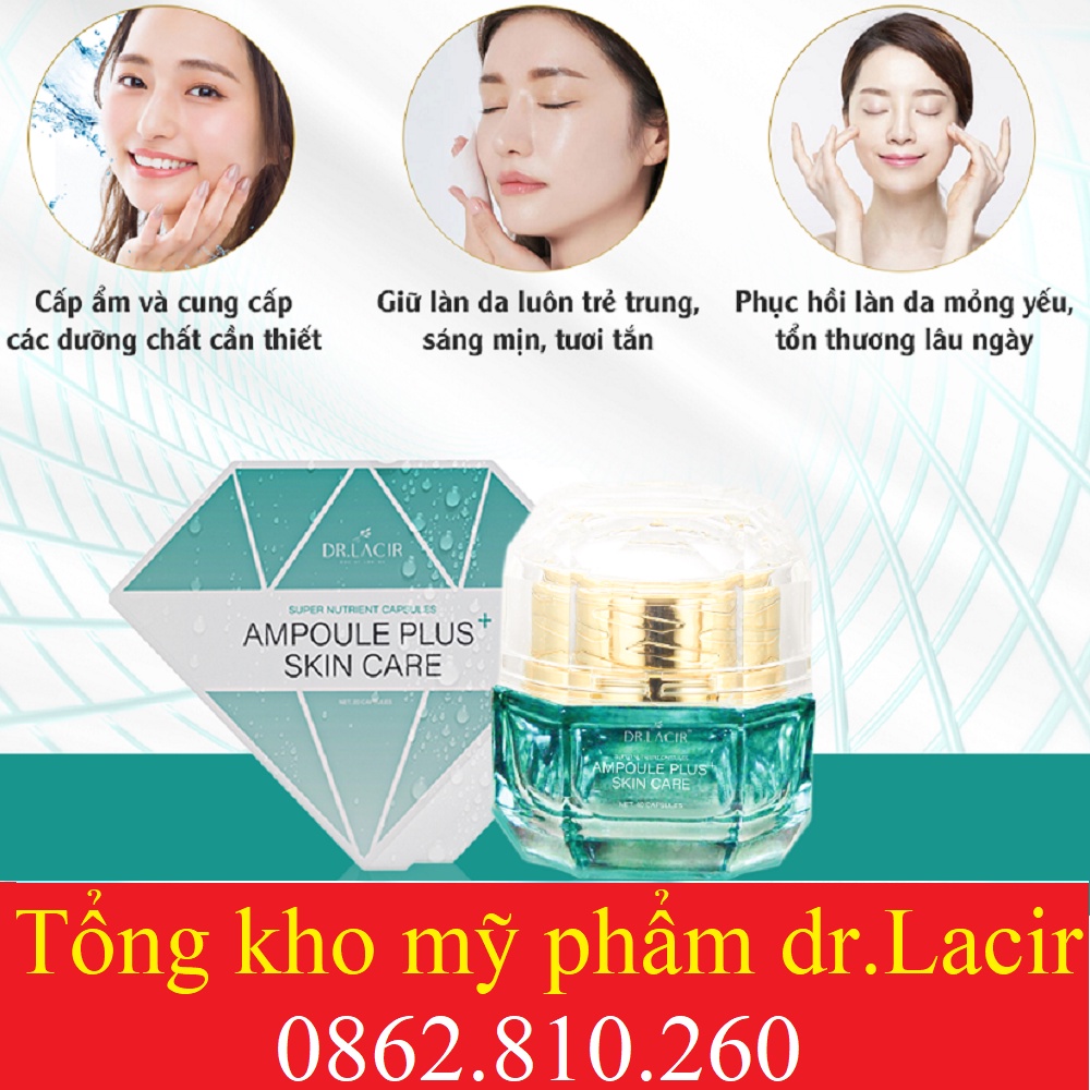 Viên Uống Siêu Dưỡng Chất Drlacir AMPOULE PLUS SKIN CARE,Dr lacir hộp 20/40 viên,Cải thiện làn da, cung cấp dưỡng chất