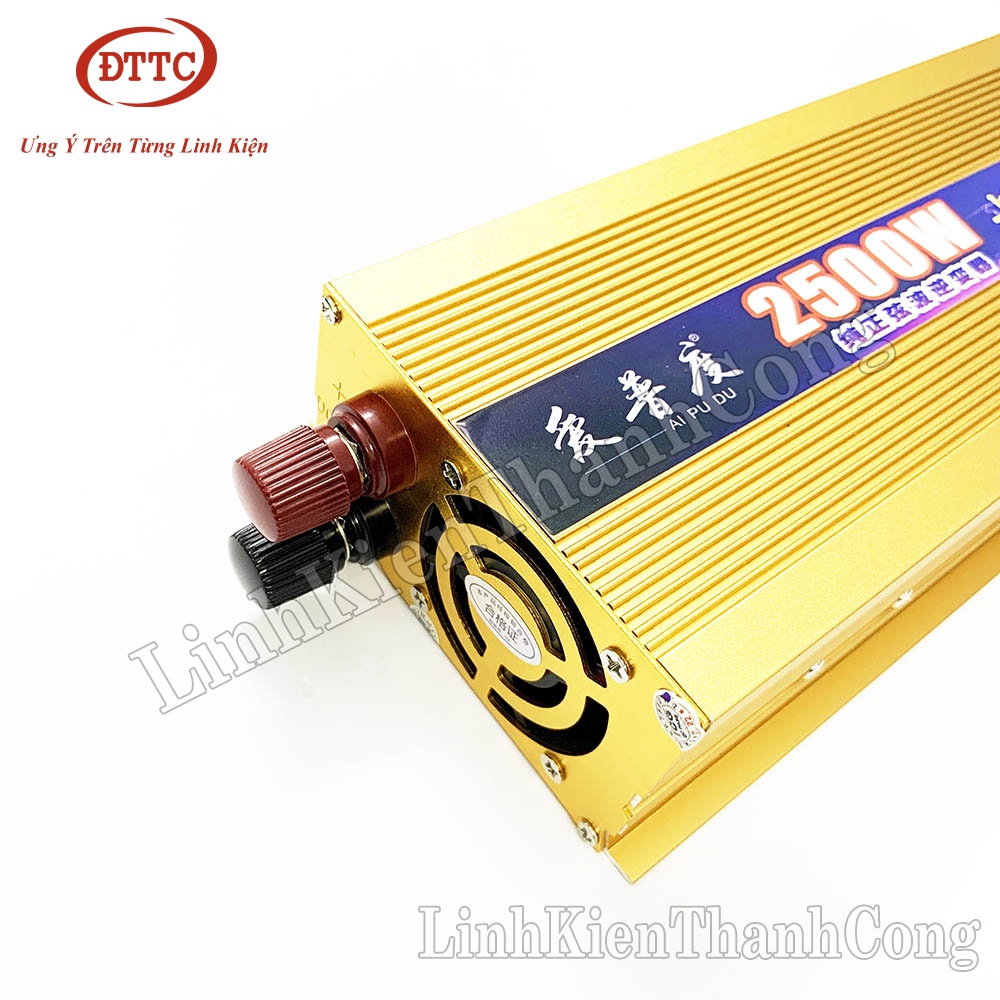 Bộ Kích Điện Inverter Sin Chuẩn 12V Lên 220VAC 2500W