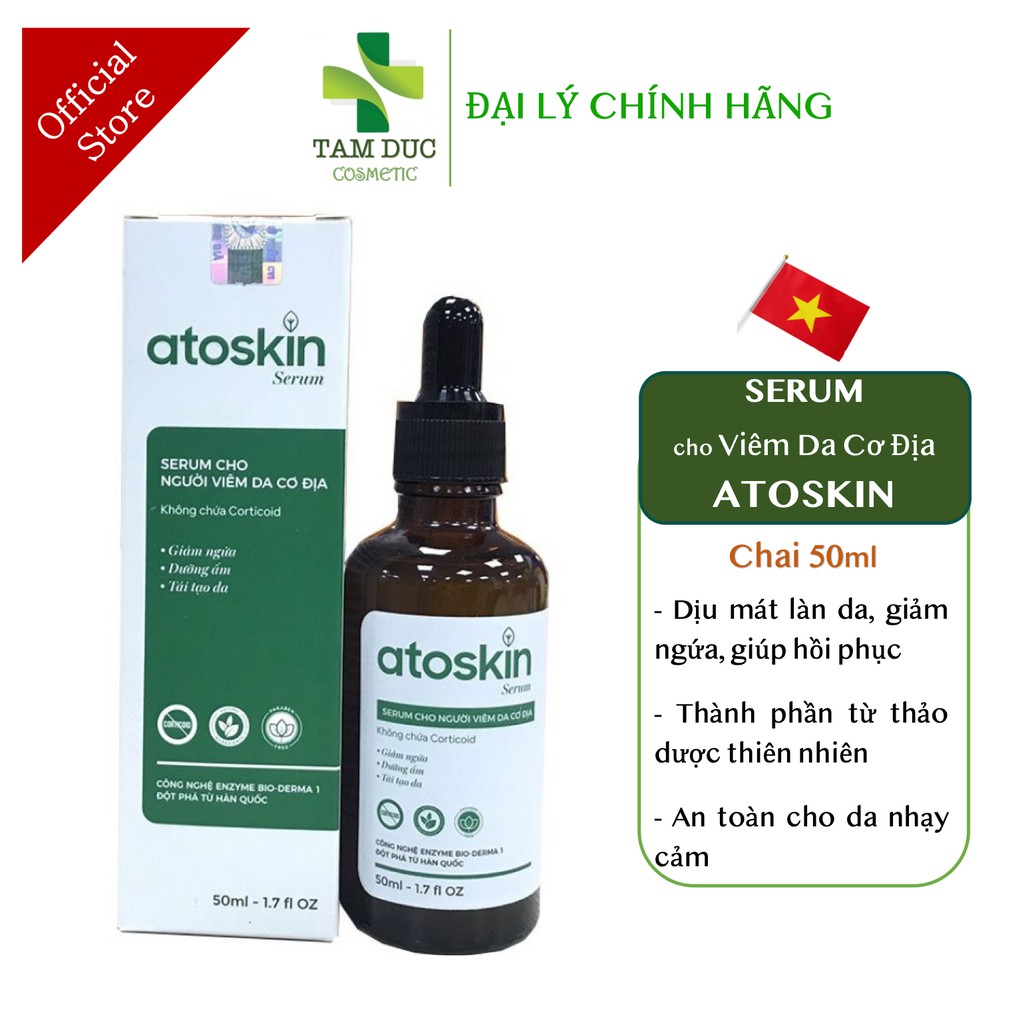 ATOSKIN SERUM [Chai 50ml] - Serum dành cho người da cơ địa dị ứng [atokin]