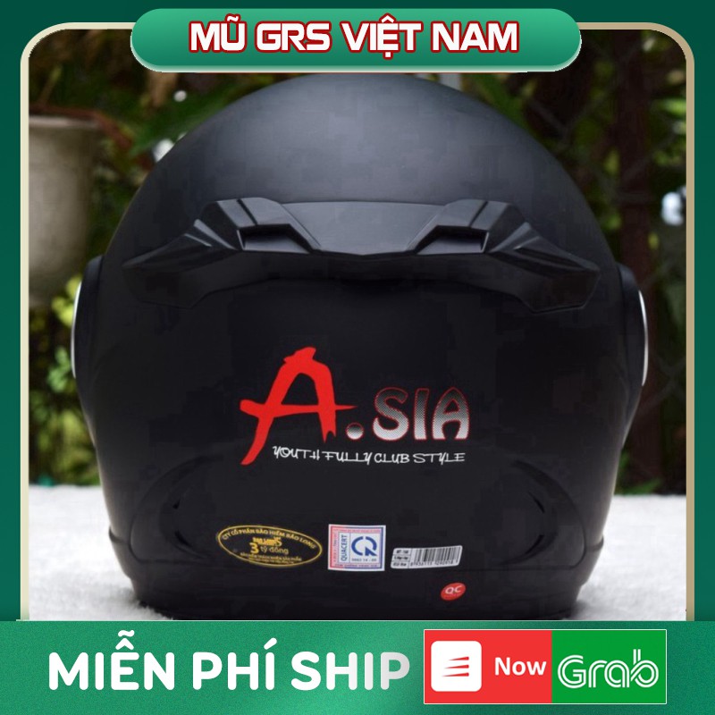 Mũ AISA M168 Đen nhám kính khói - Mũ 3/4 chính hãng Asia (clip thật )