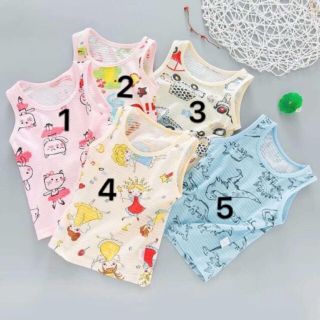 Áo ba lỗ sợi tre cho bé gái/ bé trai