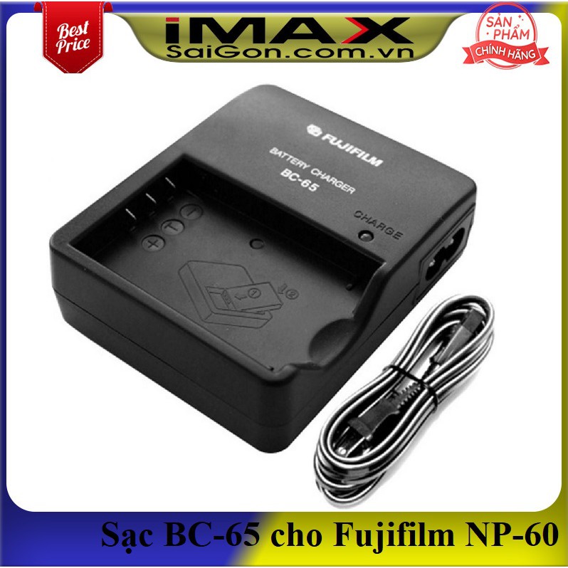 [Mã ELFLASH5 giảm 20K đơn 50K] Sạc máy ảnh BC-65 cho Fujifilm NP-60, Sạc dây