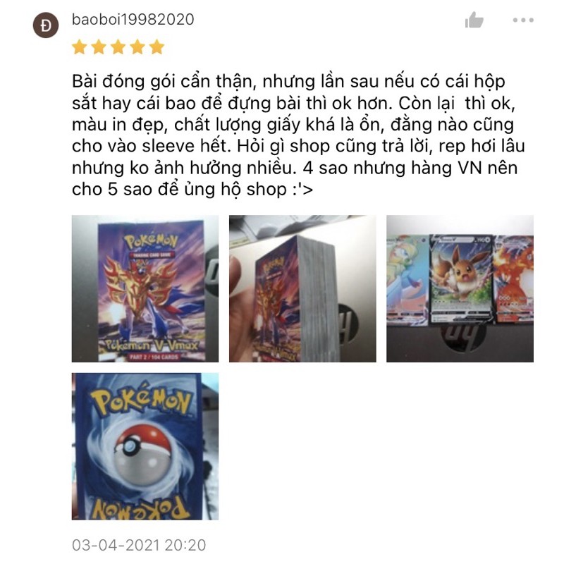 Combo bộ sưu tập 100 thẻ bài Pokemon V & Vmax đã phát hành - PART 2