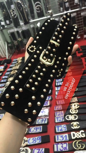 Đai váy bản to,đính đá,da nhung | BigBuy360 - bigbuy360.vn