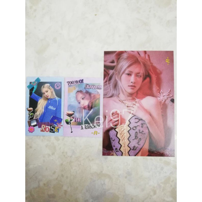 [ CHÍNH HÃNG ] [ CÓ SẴN ] Bộ ảnh Postcard/Photocard Tặng Kèm Khi Đặt Trước Album - R - Rosé