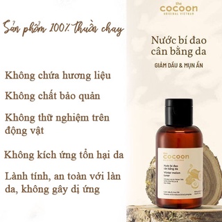 Nước bí đao cân cân bằng da Cocoon 140ml