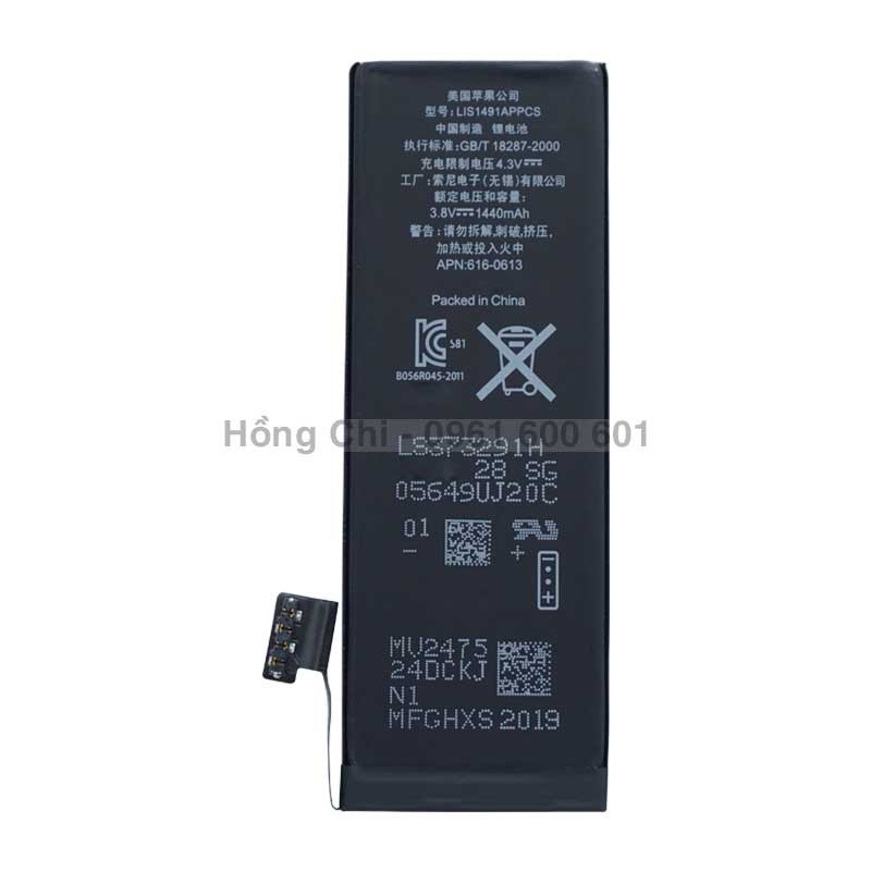 Pin điện thoại iPhone 5 iP5 5G 1440mAh 5.45Wh Zin