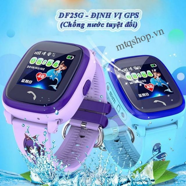 Đồng hồ định vị trẻ em DF25 chống nước sử dụng sim nghe gọi