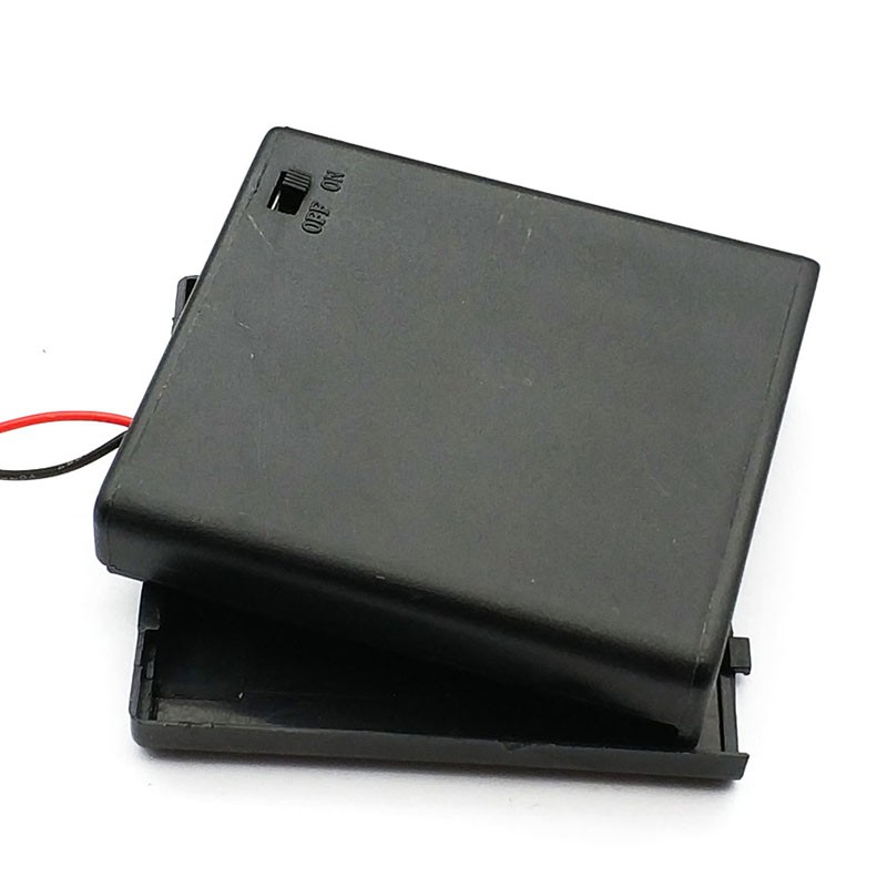 Bộ 6 Hộp Pin AA Tự Làm 4 AA Có Công Tắc