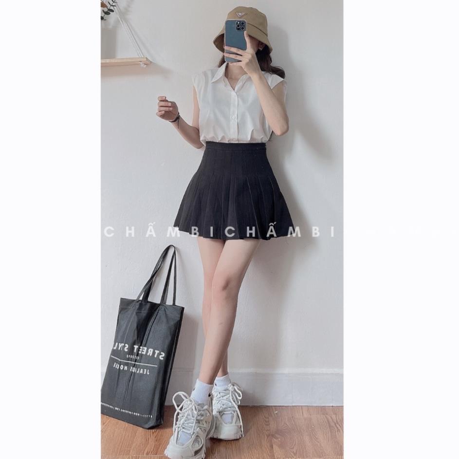 Áo sơ mi form rộng A,234, Áo sơ mi khoét nách phong cách ulzzang Hàn Quốc