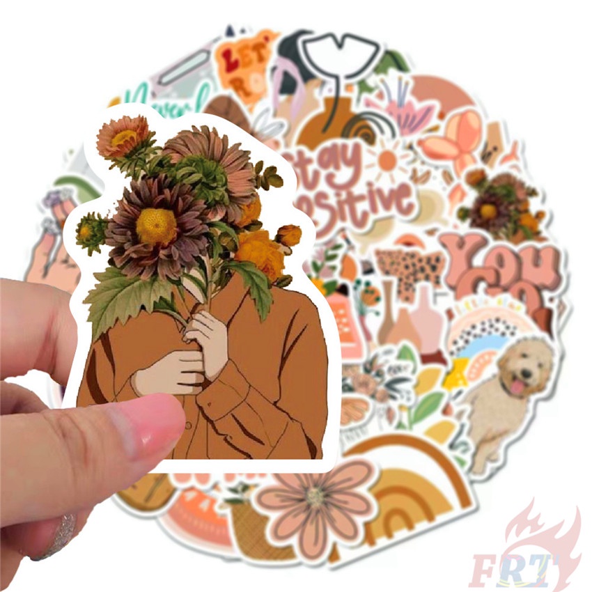 ❉ Miếng Dán Trang Trí Họa Tiết Graffiti Nghệ Thuật Kiểu Boho 01 ❉ Bộ 50 Sticker Chống Thấm Nước Họa Tiết Doodle Hợp Thời Trang
