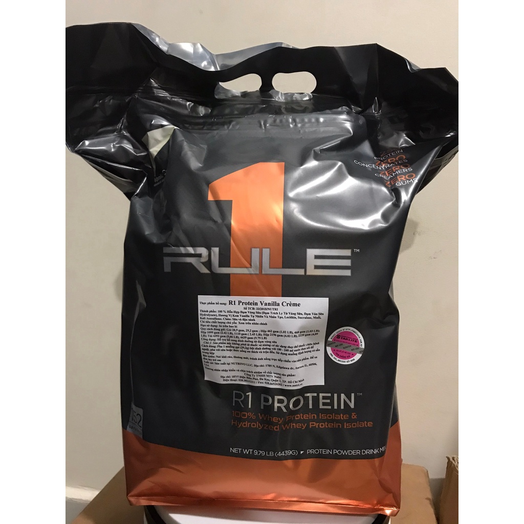 [10lbs] Sữa Tăng Cơ Rule 1 Whey Protein
