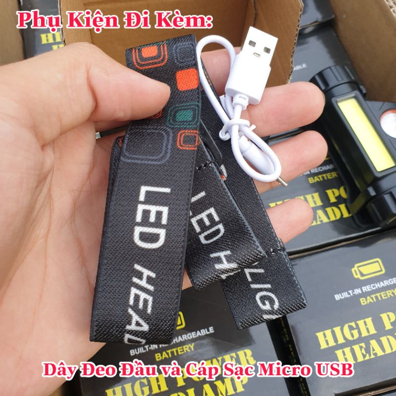 Đèn pin đội đầu 2 chế độ Siêu Sáng