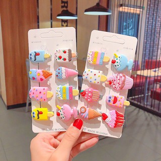 Set 10 kẹp tóc xinh xắn dễ thương phong cách Hàn Quốc cho bé gái