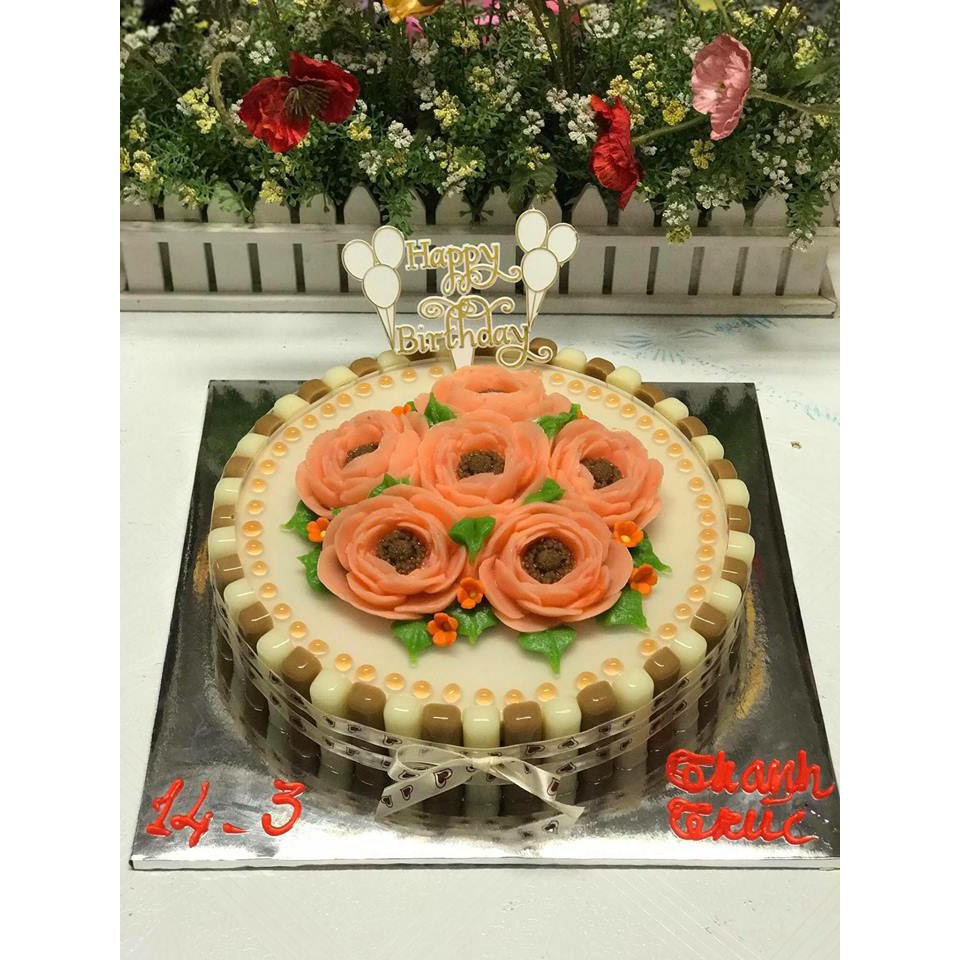 Khuôn Silicone Hoa Hồng Pháp Hồng Trà