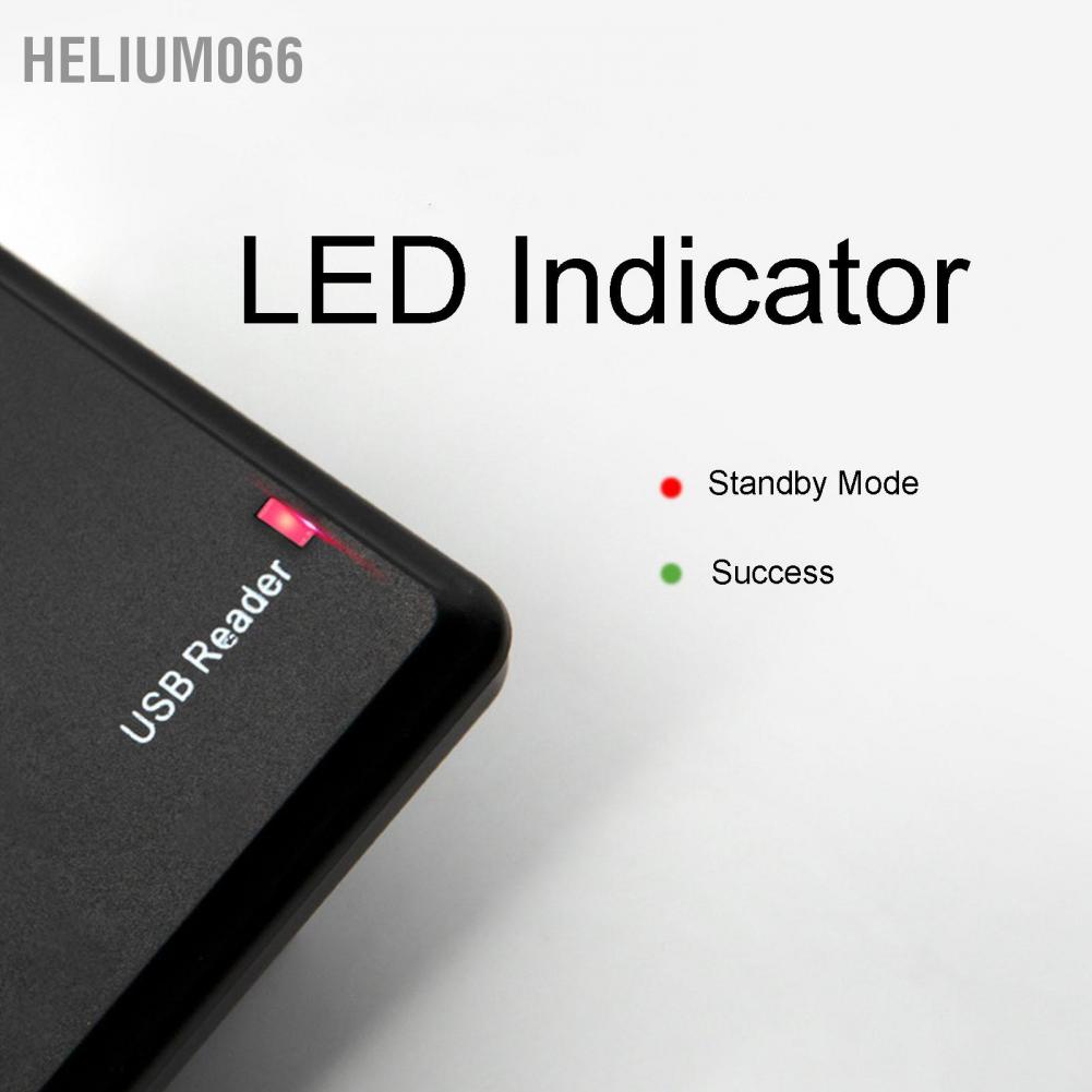 Đầu đọc thẻ CAC Hệ thống kiểm soát truy cập USB thông minh với Phụ kiện đèn LED Buzzer cho Văn phòng tại nhà Helium066