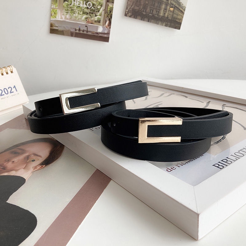 Thắt Lưng Da Thiết Kế Đơn Giản Thời Trang Mùa Hè Theo Phong Cách Hàn Quốc Cho Nữ