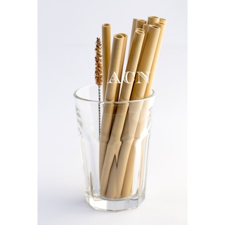 SET 12 ỐNG HÚT TRE TỰ NHIÊN (CÓ KÈM CỌ SƠ DỪA & ỐNG HÚT TRÂN CHÂU)
